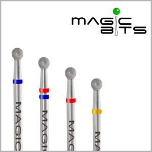 Фото - Алмазная фреза шар Magic bits для счищения кутикулы и обработки боковых валиков