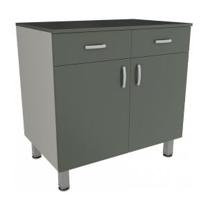 Фото - Тумба медицинская с 2-мя дверками, с 2-мя полками, М-ТД-80/90 (УЛДСП, 2 ящика)