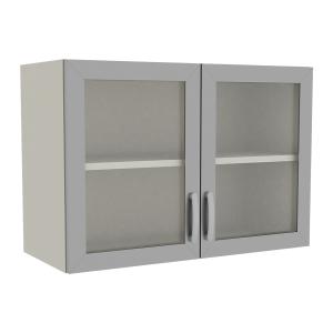 Фото - Шкаф медицинский навесной со стеклянными дверками, М-ШНс-80 (УДСП)