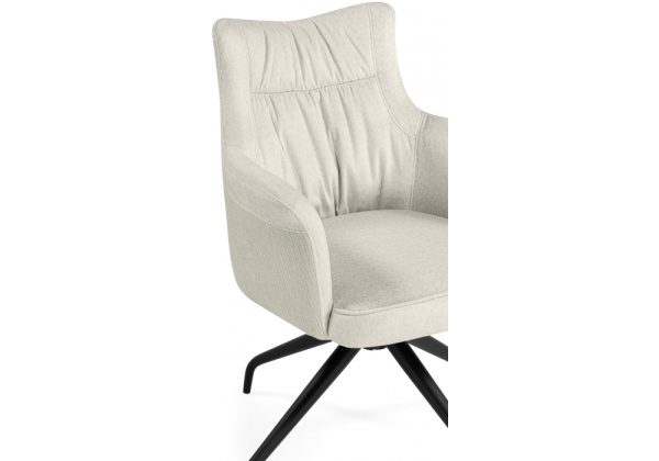 Стул на металлокаркасе Kaser (Стул на металлокаркасе Kaser ivory / black)