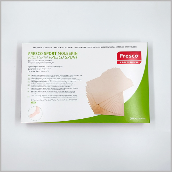 Фото - Пластырь-разгрузка гипоаллергенный Moleskin Fresco Sport, 100% бархатный хлопок, 200х300х0,8 мм