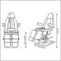 Фото - Педикюрное кресло СИРИУС - 09 (Элегия - 2В) 2 мотора