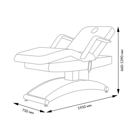 Фото - СПА кушетка Аврора, 3 мотора
