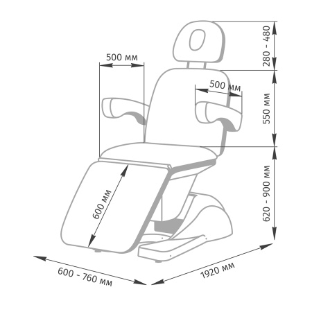 Фото - Косметологическое кресло МД-145, 4 мотора