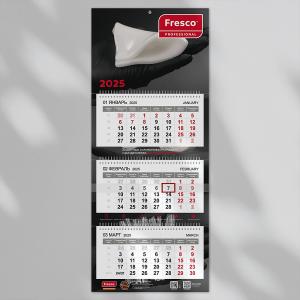 Фото - Офисный квартальный календарь FRESCO от VSALON24 с бегунком на 2025 год!