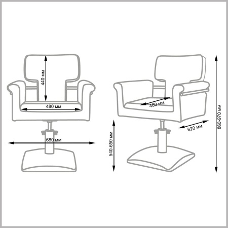 Фото - Парикмахерское кресло МД-77А (гидравлика)