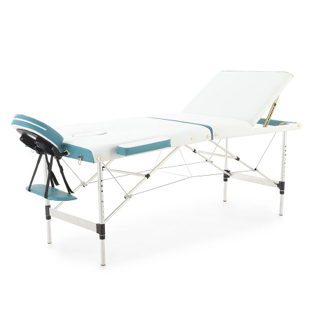 Фото - Массажный стол складной MED-MOS JFAL01A 3-х секционный, алюминиевая рама