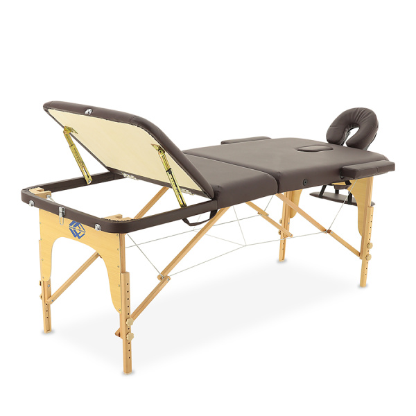 Фото - Массажный стол складной MED-MOS JF-AY01 3-х секционный, деревянная рама
