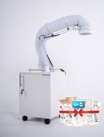 Фото - Вытяжка для маникюра и педикюра с подсветкой стандарт “ANVIKOR VC-AIR-1”