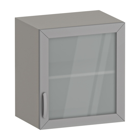 Фото - Шкаф медицинский навесной со стеклянной дверкой одностворчатый, М-ШНс (УЛДСП)