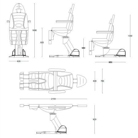 Фото - Педикюрное кресло СИГМА 5.0 (5 моторов)