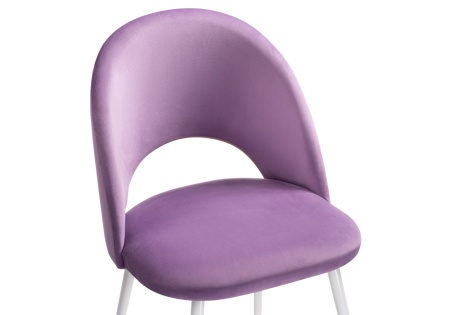 Стул на металлокаркасе Ирре (Стул на металлокаркасе Ирре сиреневый / белый глянец)