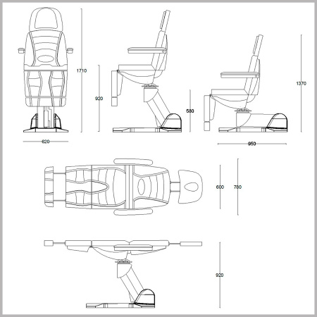 Фото - Косметологическое кресло СИГМА 4.0 (4 мотора)