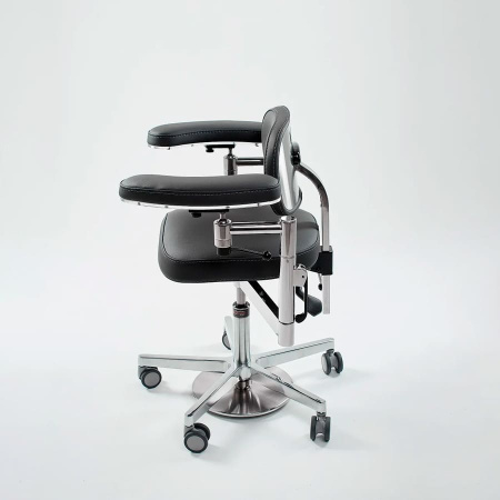 Фото - Стул микроскописта ПРЕСТИЖ ПЛЮС с полукруглыми локтями (MedErgo-776)