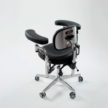 Фото - Стул микроскописта ЭКСПОРТ с полукруглыми локтями (MedErgo-780)