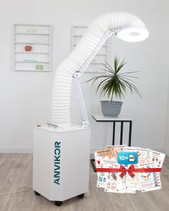 Фото - Вытяжка для маникюра и педикюра с бактерицидной лампой “ANVIKOR DUO”