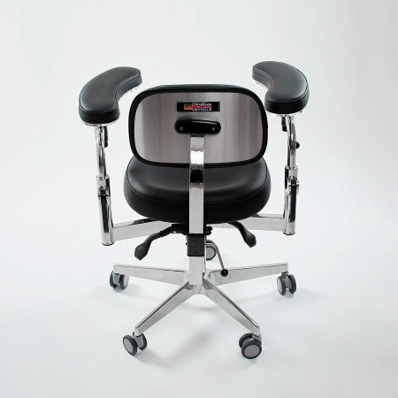 Фото - Стул микроскописта ЭКСПОРТ с полукруглыми локтями (MedErgo-780)