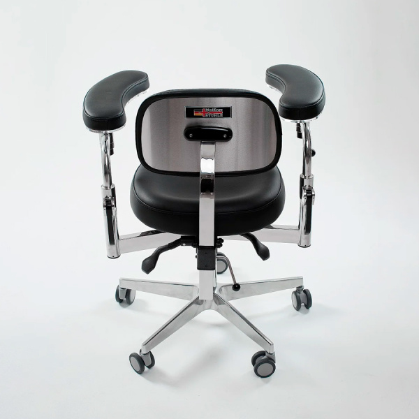 Фото - Стул микроскописта ЭКСПОРТ с полукруглыми локтями (MedErgo-780)