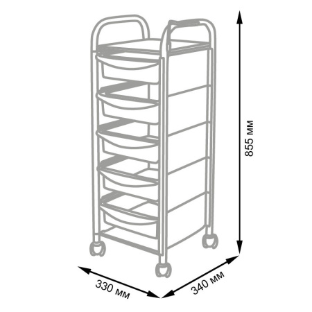 Фото - Тележка парикмахерская М-02