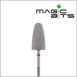 Фото - Гранатовая фреза конус Magic bits, мягкий абразив, 10 мм для финишной шлифовки стопы  