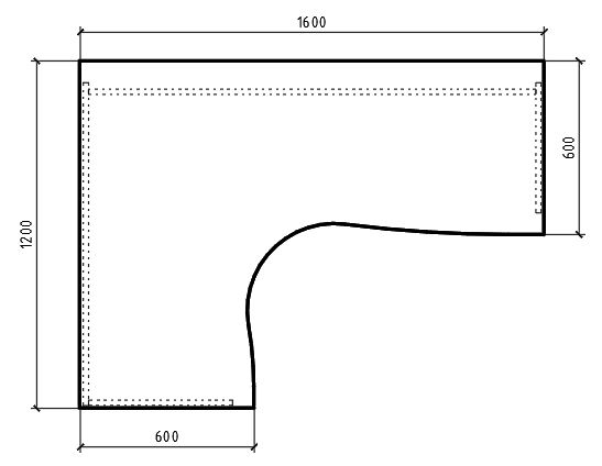 Фото - Офисный стол К.135