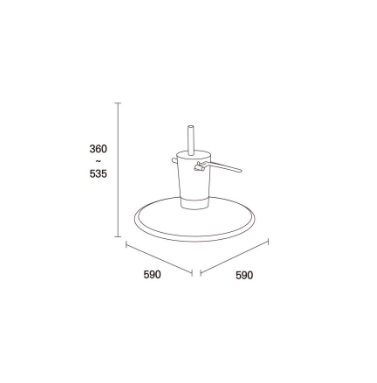 Фото - Гидравлическое основание круг H17R