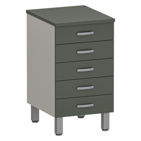 Фото - Тумба медицинская с 5-ю выдвижными ящиками, М-ТЯ (УЛДСП)