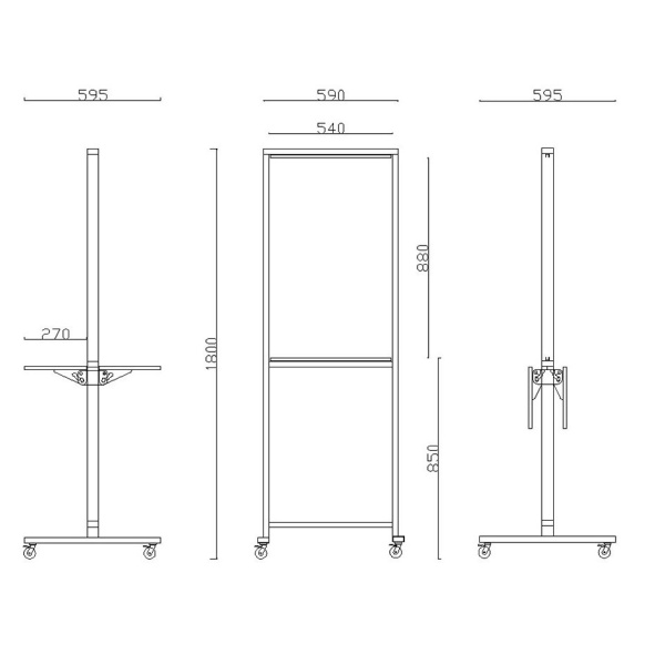 Фото - Зеркало двухстороннее (на колесиках)