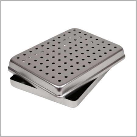 Лоток-перфорированный-для-автоклава-Euronda-алюминиевый-мини-с-крышкой