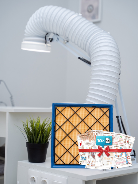 Фото - Вытяжка для маникюра и педикюра с подсветкой стандарт “ANVIKOR VC-AIR-1”