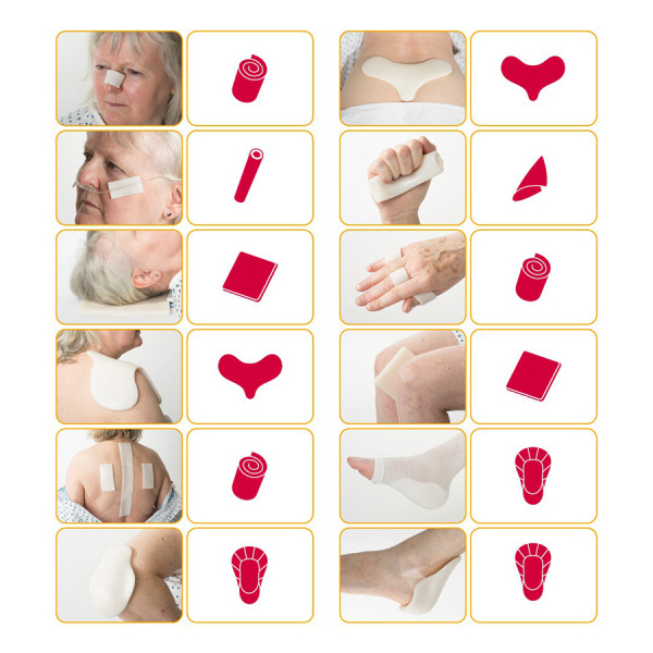 Фото - Подушка (прокладка) для снятия давления и профилактики пролежней из геля Fresco 20x20x1,2 см