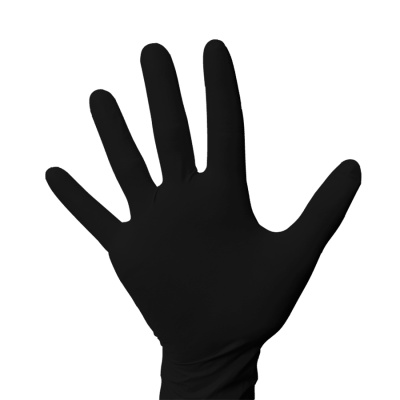 Перчатки одноразовые нитриловые Monoart (100 шт) (Перчатки одноразовые нитриловые Monoart (черные, S))