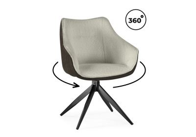 Стул на металлокаркасе Kansas (Стул на металлокаркасе Kansas brown / cream / black)