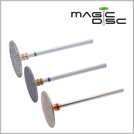 Фото - Алмазно-гранатовая фреза диск Magic bits для счищения кератоза