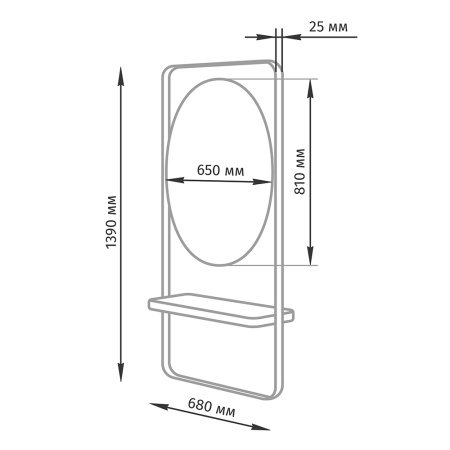 Фото - Парикмахерское зеркало МД-090