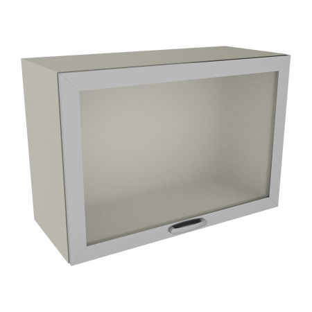 Фото - Шкаф медицинский навесной с откидной дверкой со стеклом, М-ШНОс (УДСП)