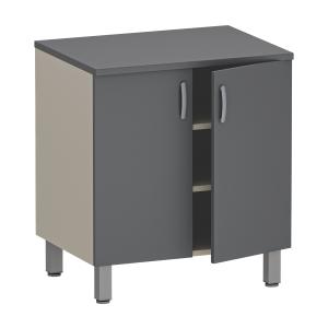 Фото - Тумба медицинская с 2-мя дверками, с 2-мя полками, М-ТД (УДСП)