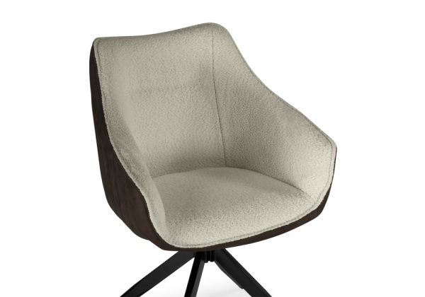 Стул на металлокаркасе Kansas (Стул на металлокаркасе Kansas brown / cream / black)