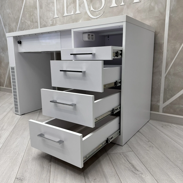 Фото - Маникюрный стол Tersta со встроенной вытяжкой (пылесосом) с тумбой