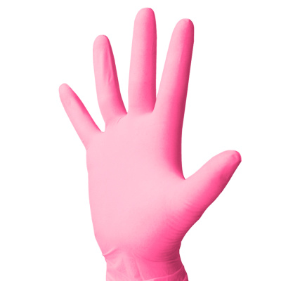 Перчатки одноразовые латексные Monoart (100 шт) (Перчатки одноразовые латексные Monoart (розовые, L))