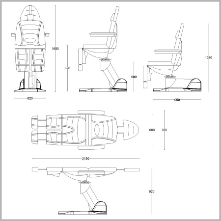 Фото - Педикюрное кресло СИГМА 3.0 (3 мотора)