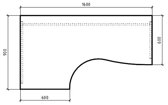 Фото - Офисный стол К.133