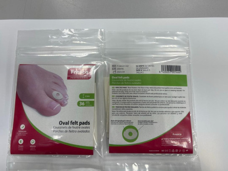 Пластырь - разгрузка Fresco Oval felt pads - овал, 50% шерсть (36 шт) РУ0 (S F-00022-01Z)