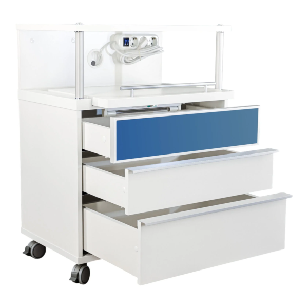 Фото - Тумба педикюрная Хайтек 600 с УФ, с выдвижной полкой