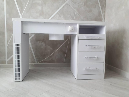 Фото - Маникюрный стол Tersta со встроенной вытяжкой (пылесосом) с тумбой