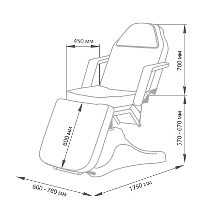 Фото - Косметологическое кресло МД-175, гидравлика