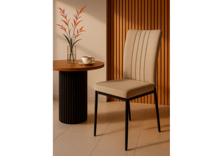 Стул на металлокаркасе Rek (Стул на металлокаркасе Rek cappuccino / black)