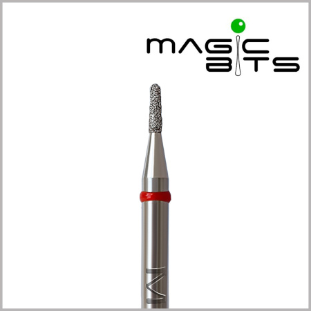 Алмазная фреза фиссура Magic bits для вычищения птеригия под кутикулой (Алмазная фреза фиссура, 1,2 мм, мягкий (НАФК12))