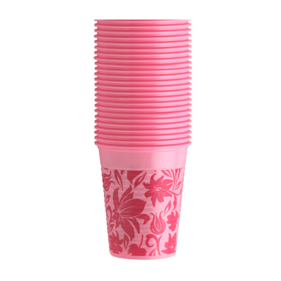 Пластиковые стаканчики Monoart Floral (100 шт) (Пластиковые стаканчики Monoart Floral (розовый/21410013))