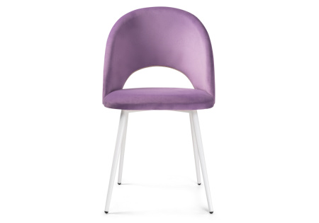 Стул на металлокаркасе Ирре (Стул на металлокаркасе Ирре сиреневый / белый глянец)